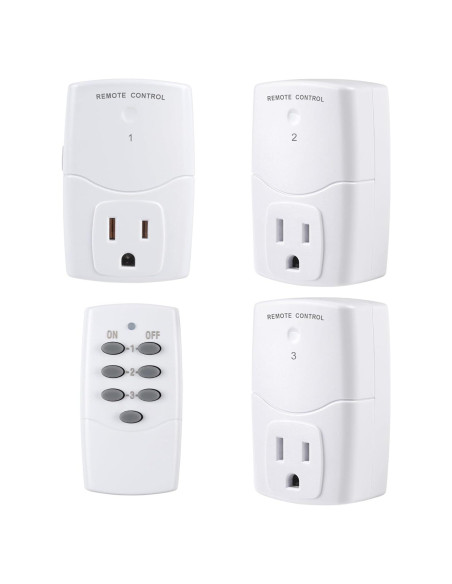Enchufe Control Remoto BN-LINK 3 Enchufes 1250W Blanco Enchufe Control Remoto BN-LINK 3 Enchufes 1250W Blanco