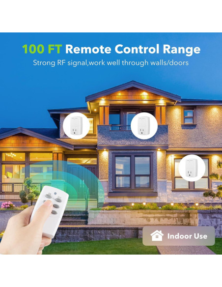 Enchufe Control Remoto BN-LINK 3 Enchufes 1250W Blanco Enchufe Control Remoto BN-LINK 3 Enchufes 1250W Blanco