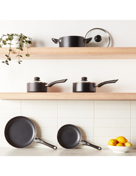Juego de Utensilios de Cocina Amazon Basics 8 Piezas Negro Juego de Utensilios de Cocina Amazon Basics 8 Piezas Negro