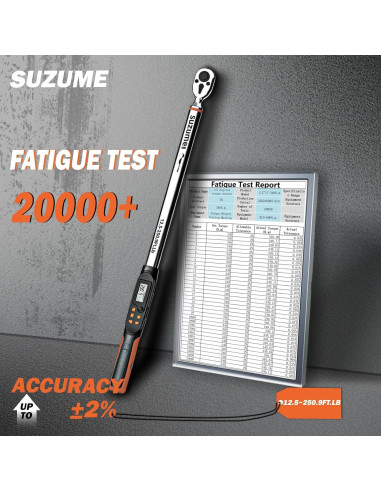 Llave de Torque Digital SUZUME 1/2" 17-340.2 N.m Alta Precisión