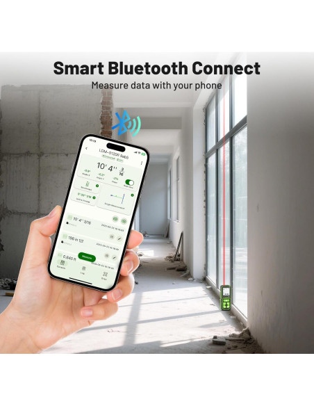 Medidor de Distancia Láser Huepar S120-BT 120m Bluetooth Medidor de Distancia Láser Huepar S120-BT 120m Bluetooth