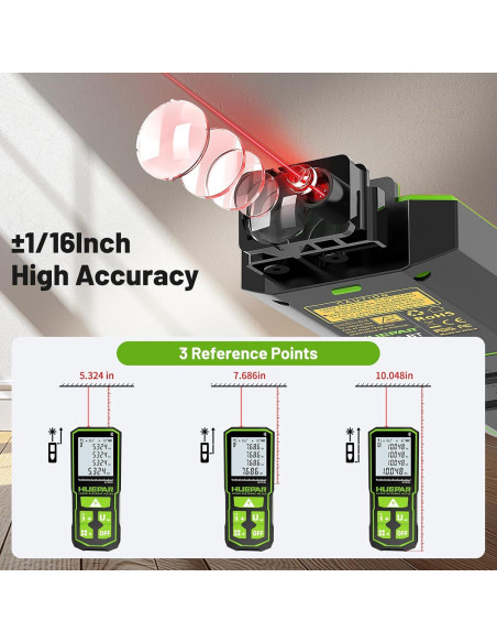 Medidor de Distancia Láser Huepar S120-BT 120m Bluetooth Medidor de Distancia Láser Huepar S120-BT 120m Bluetooth