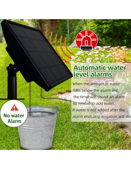 Sistema de Riego por Goteo Solar Fotgear 15m 750ml/min Sistema de Riego por Goteo Solar Fotgear 15m 750ml/min