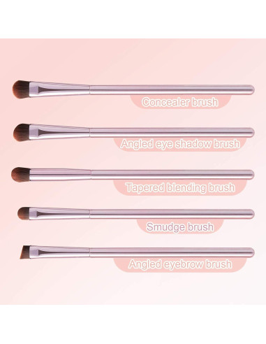 Juego de 5 Pinceles de Maquillaje DEXINYUE para Ojos