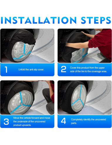 Calcetines de Nieve K-Musculo Mediano para SUV y Pickup