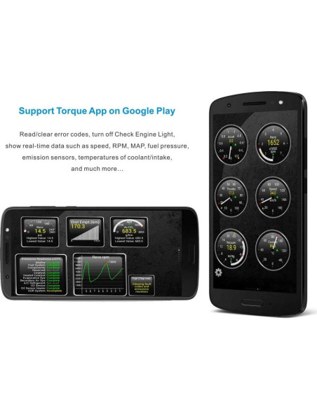 Escáner OBD2 Bluetooth Panlong para Android - Diagnóstico Automotriz Escáner OBD2 Bluetooth Panlong para Android - Diagnóstico Automotriz