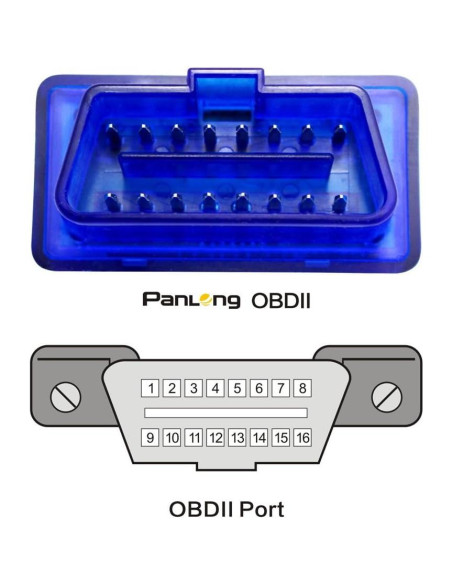 Escáner OBD2 Bluetooth Panlong para Android - Diagnóstico Automotriz Escáner OBD2 Bluetooth Panlong para Android - Diagnóstico Automotriz