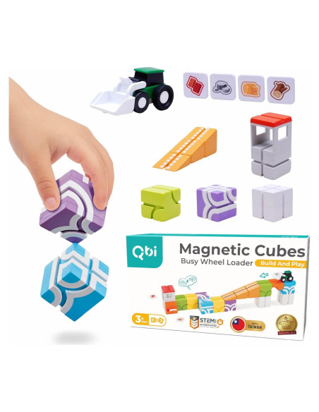 Bloques Magnéticos QBI 21 Piezas para Niños 3+ Años Bloques Magnéticos QBI 21 Piezas para Niños 3+ Años