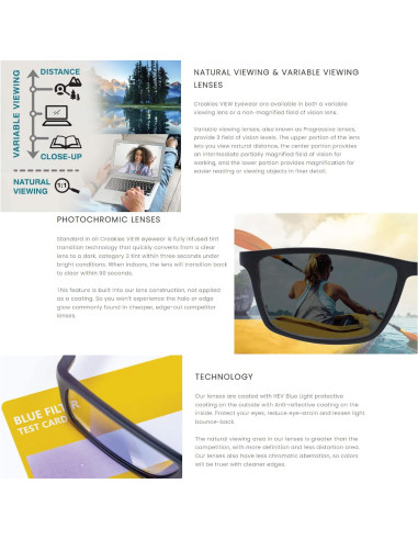 Gafas de Sol Foto-cromáticas Croakies 1300404 UV400 Adulto Unisex