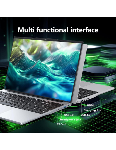 Laptop para Juegos AVENKA UL153, 15.6" FHD, 24GB RAM, 1TB SSD