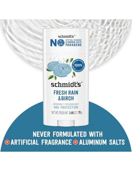 Desodorante Vegano Schmidt's Lluvia Fresca 75 g Sin Aluminio Desodorante Vegano Schmidt's Lluvia Fresca 75 g Sin Aluminio