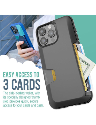 Funda Cartera Smartish iPhone 15 Pro Max - Wallet Slayer