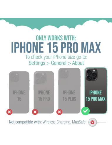 Funda Cartera Smartish iPhone 15 Pro Max - Wallet Slayer