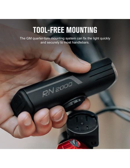 OLIGHT RN 2000 Faro LED Recargable para Bicicleta 2000 Lúmenes OLIGHT RN 2000 Faro LED Recargable para Bicicleta 2000 Lúmenes