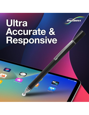 Stylus Pen BoxWave para Peloton Row - Capacitivo Preciso Negro