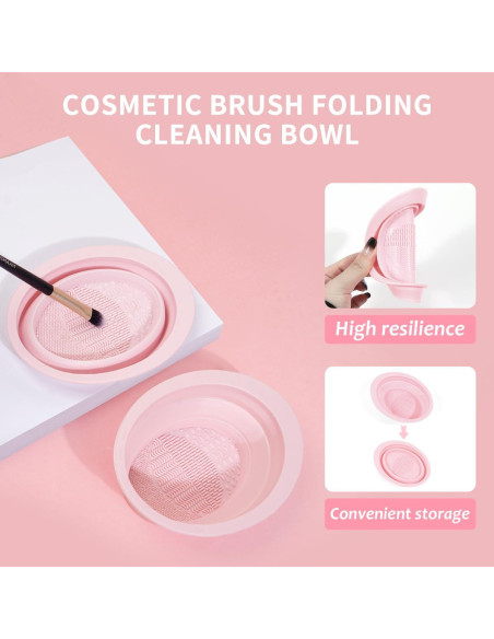 Juego de Brochas de Maquillaje MAANGE 49 Piezas Rosa Juego de Brochas de Maquillaje MAANGE 49 Piezas Rosa