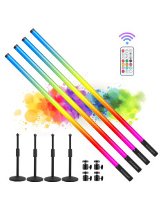 4Pack Barra de Luz LED RGB 4800mAh ZDMDRGB TL-130 4 pies