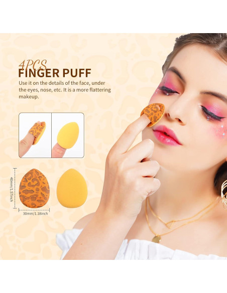Pinceles de Maquillaje Docolor Leopardo 14pcs Sintético Pinceles de Maquillaje Docolor Leopardo 14pcs Sintético