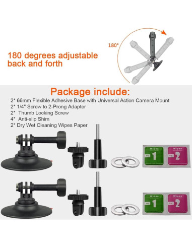 Kit de Montaje Adhesivo Flexible DEKEENSTAR FAM-66A para Cámara