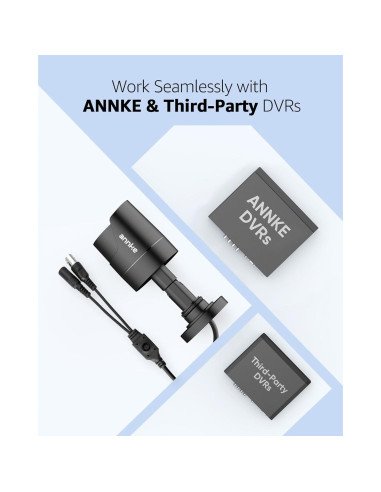 Cámara de Seguridad ANNKE 1080p Bullet IP66 para Exterior