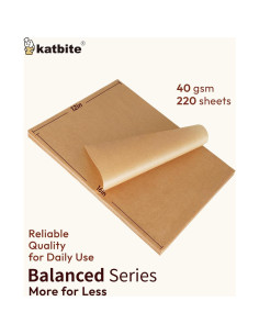 Papel Pergamino Antiadherente Katbite 220 Hojas 30.48x40.64 cm 2