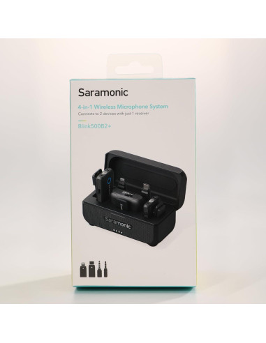 Micrófono Lavalier Inalámbrico Saramonic BLINK500B2+ 150m