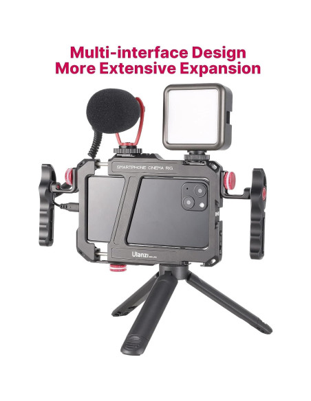 Soporte de Video ULANZI LINO para Smartphone con Doble Mango Soporte de Video ULANZI LINO para Smartphone con Doble Mango