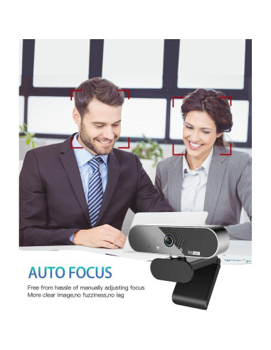 Webcam Vsofiot HD 1080P con micrófono y trípode