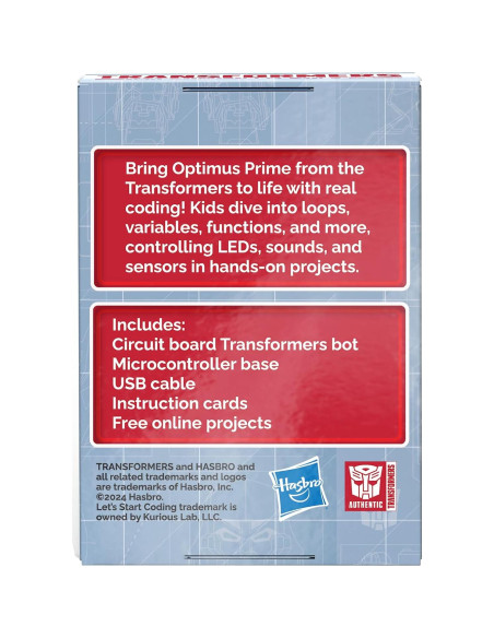 Kit de Codificación Optimus Prime Let's Start Coding 8-12 Años Kit de Codificación Optimus Prime Let's Start Coding 8-12 Años