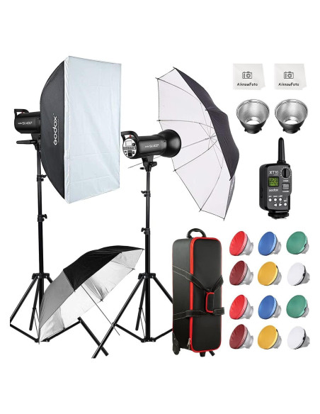 Kit de Luz Estroboscópica Godox SK400II 800Ws con Accesorios Kit de Luz Estroboscópica Godox SK400II 800Ws con Accesorios