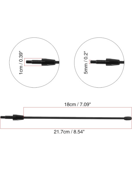Antena de Coche X AUTOHAUX 20.32 cm para Ford Mustang 1979-2009 Antena de Coche X AUTOHAUX 20.32 cm para Ford Mustang 1979-2009