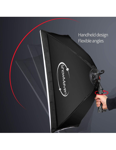Kit de Iluminación Continua LED 45W ShowMaven 3 Softbox 50.8x71.1cm