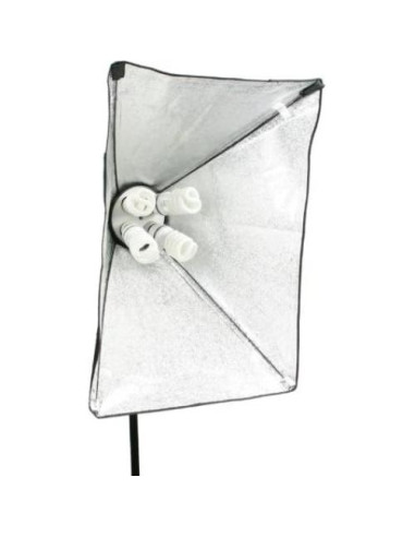 Kit de Iluminación Fancierstudio 2400W con 3 Softboxes y Boom