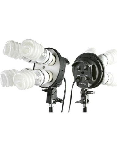 Kit de Iluminación Fancierstudio 2400W con 3 Softboxes y Boom