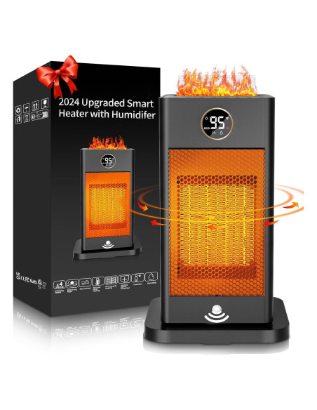 Calentador de Espacio Eléctrico Verminget 1500W PTC Negro Calentador de Espacio Eléctrico Verminget 1500W PTC Negro