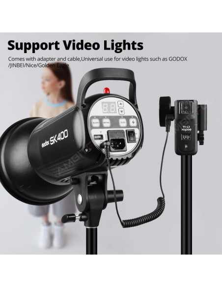 Godox CT-16 Disparador Flash Inalámbrico 1 Transmisor 2 Receptores Godox CT-16 Disparador Flash Inalámbrico 1 Transmisor 2 Receptores