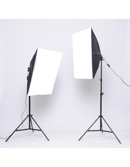 Kit de Iluminación de Estudio YISITONG con Softbox y Fondos Kit de Iluminación de Estudio YISITONG con Softbox y Fondos
