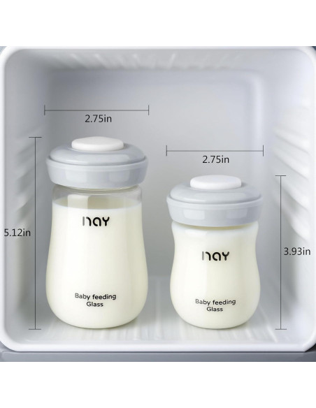 Botellas de Almacenamiento de Leche Materna yanyoyo 240ml 4 Unidades Botellas de Almacenamiento de Leche Materna yanyoyo 240ml 4 Unidades