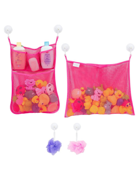 Organizador de Juguetes de Baño Comfylife - 2 Piezas Rosa Organizador de Juguetes de Baño Comfylife - 2 Piezas Rosa