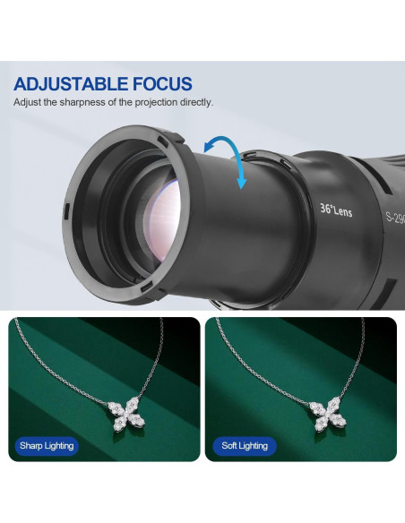 Snoot Óptico Wellmaking S-290LED para Luces LED Bowens Snoot Óptico Wellmaking S-290LED para Luces LED Bowens