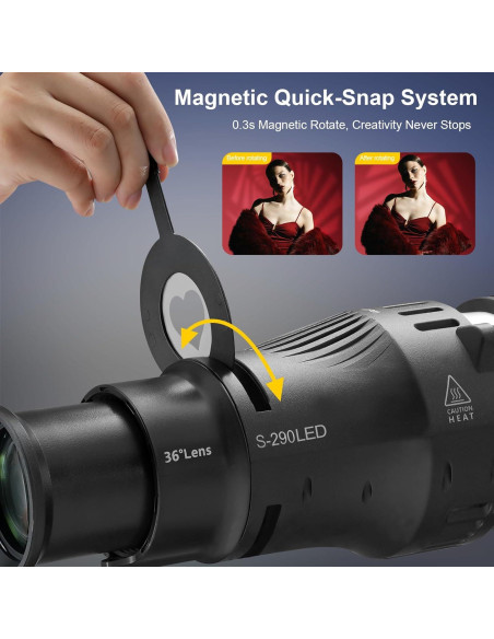 Snoot Óptico Wellmaking S-290LED para Luces LED Bowens Snoot Óptico Wellmaking S-290LED para Luces LED Bowens