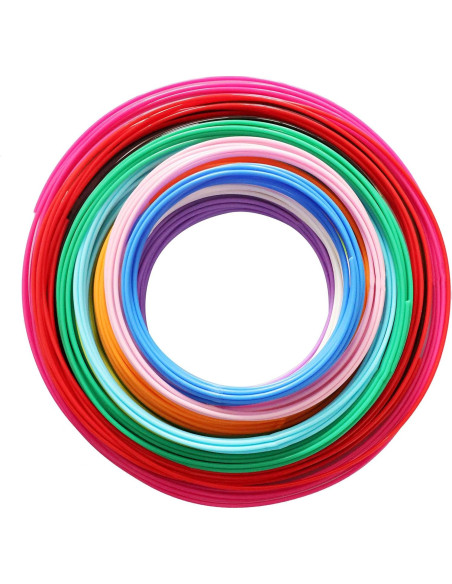 Filamento PLA 1.75mm DO3D 15 Colores 150 pies para 3D Filamento PLA 1.75mm DO3D 15 Colores 150 pies para 3D