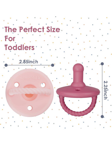 Chupetes Sweet Child 0-18 Meses, Set de 6 Silicona Segura