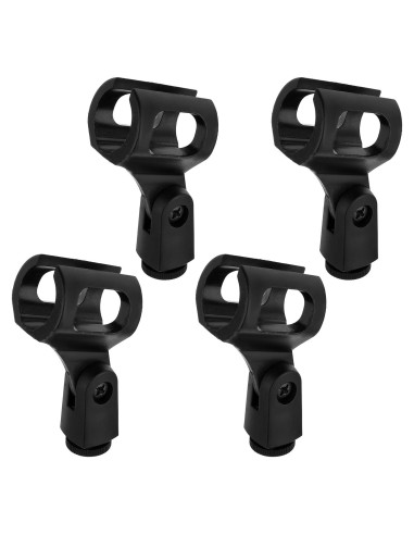Soporte de Micrófono Ajustable Negro 4 Pcs Universal