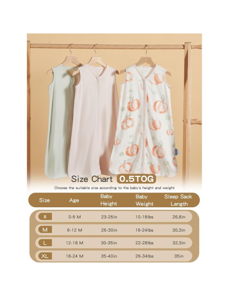 Saco de Sueño TILLYOU 12-18 Meses 3 Paquete Algodón Suave Saco de Sueño TILLYOU 12-18 Meses 3 Paquete Algodón Suave