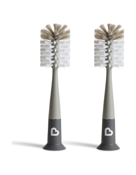 Cepillo de Botellas Munchkin Bristle 2 Paquete Gris Cepillo de Botellas Munchkin Bristle 2 Paquete Gris