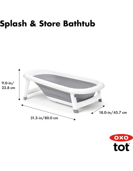 Bañera para Bebés OXO Tot Splash & Store 0-18 Meses Plegable Bañera para Bebés OXO Tot Splash & Store 0-18 Meses Plegable