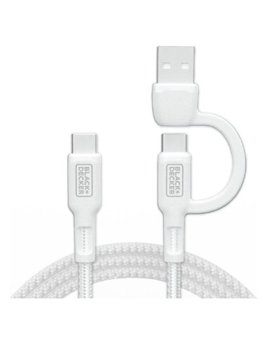 Cable de Carga Multi USB C Black+Decker 91 cm Rápido
