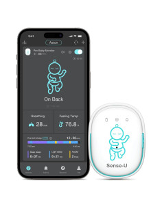 Monitor de Bebé Inteligente Sense-U Pro Verde - Alertas y Análisis