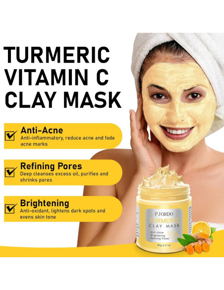 Set de 4 Mascarillas Faciales Pjordo - Arcilla Natural 360g Set de 4 Mascarillas Faciales Pjordo - Arcilla Natural 360g